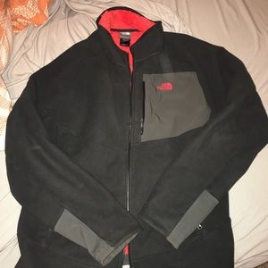 XL Black and Orange Northface jacket